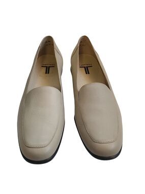 Trotters Shoes Beige Jenn Casual Leather Slip-On Loafers Size womens 11.5 N